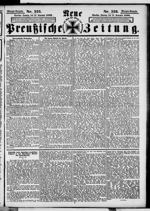 Neue preußische Zeitung vom 26.11.1899