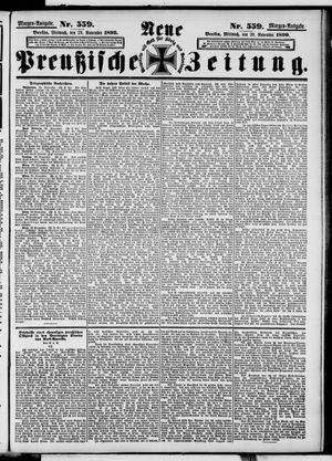 Neue preußische Zeitung vom 29.11.1899