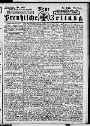 Neue preußische Zeitung vom 29.11.1899