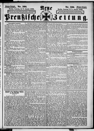 Neue preußische Zeitung vom 30.11.1899
