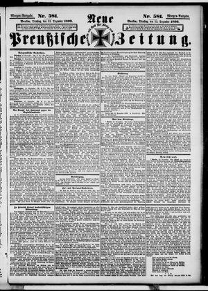 Neue preußische Zeitung on Dec 12, 1899