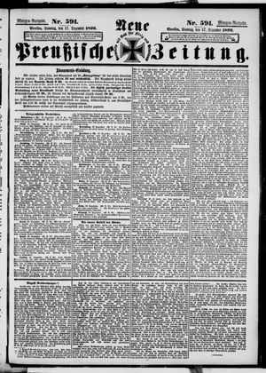 Neue preußische Zeitung on Dec 17, 1899