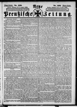 Neue preußische Zeitung vom 23.12.1899