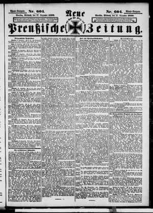Neue preußische Zeitung on Dec 27, 1899