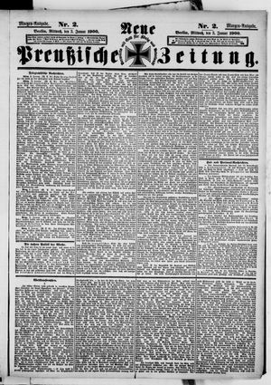 Neue preußische Zeitung vom 03.01.1900