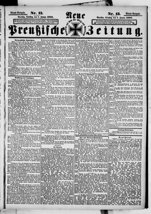 Neue preußische Zeitung vom 09.01.1900