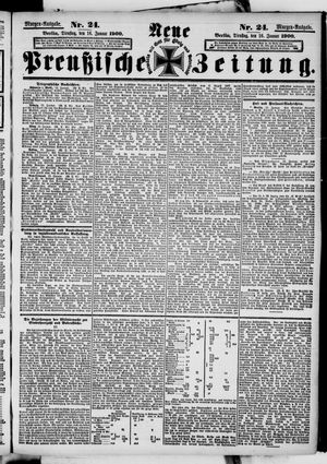 Neue preußische Zeitung vom 16.01.1900