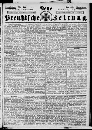Neue preußische Zeitung vom 25.01.1900