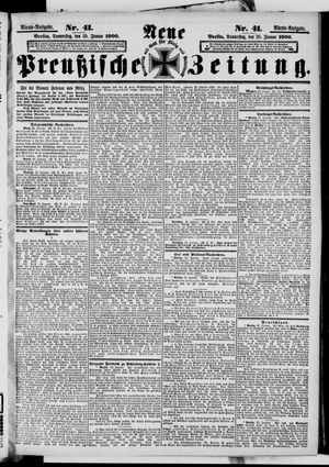 Neue preußische Zeitung vom 25.01.1900