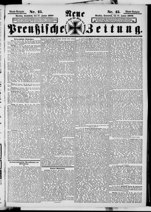 Neue preußische Zeitung vom 27.01.1900