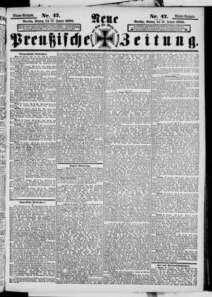 Neue preußische Zeitung vom 29.01.1900
