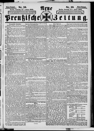 Neue preußische Zeitung vom 01.02.1900