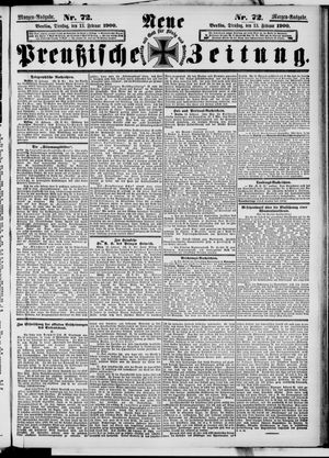 Neue preußische Zeitung on Feb 13, 1900
