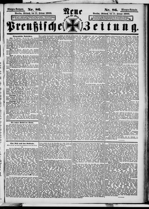 Neue preußische Zeitung on Feb 21, 1900