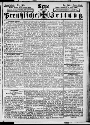 Neue preußische Zeitung vom 28.02.1900