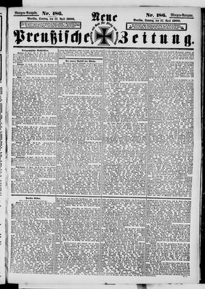 Neue preußische Zeitung vom 22.04.1900