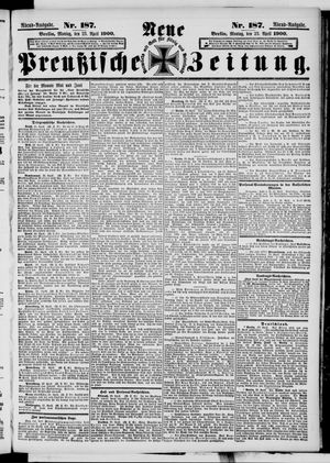 Neue preußische Zeitung vom 23.04.1900