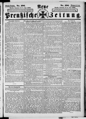 Neue preußische Zeitung vom 28.04.1900