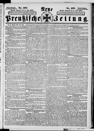 Neue preußische Zeitung vom 28.04.1900