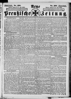 Neue preußische Zeitung vom 29.04.1900