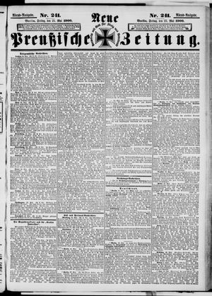 Neue preußische Zeitung vom 25.05.1900
