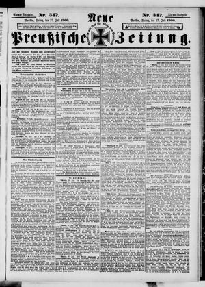 Neue preußische Zeitung vom 27.07.1900