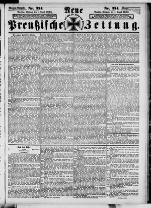 Neue preußische Zeitung vom 01.08.1900