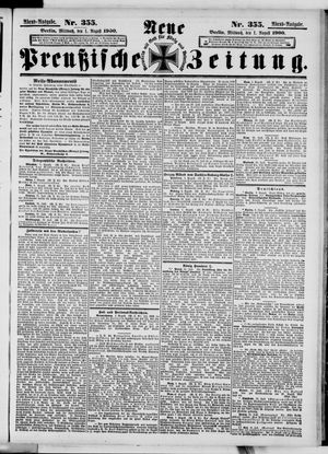 Neue preußische Zeitung vom 01.08.1900