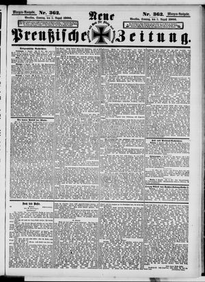 Neue preußische Zeitung vom 05.08.1900