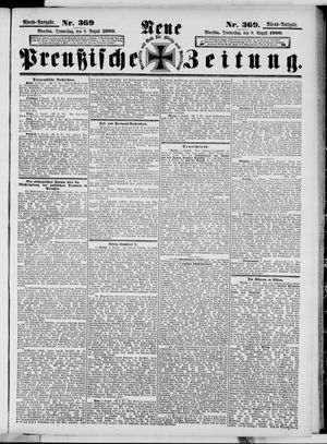 Neue preußische Zeitung vom 09.08.1900