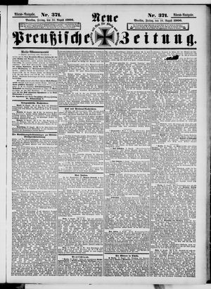 Neue preußische Zeitung vom 10.08.1900