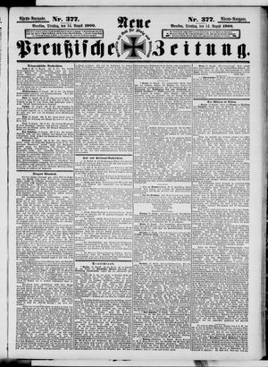 Neue preußische Zeitung vom 14.08.1900