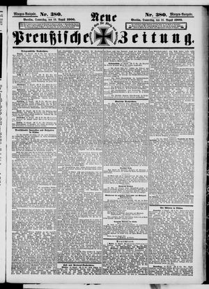 Neue preußische Zeitung vom 16.08.1900