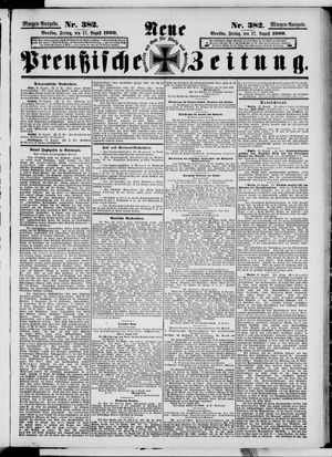 Neue preußische Zeitung vom 17.08.1900