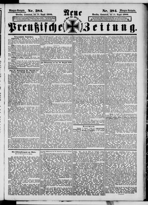 Neue preußische Zeitung vom 18.08.1900