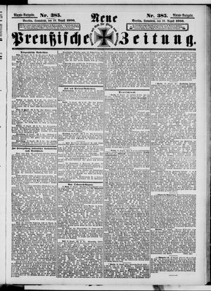 Neue preußische Zeitung vom 18.08.1900