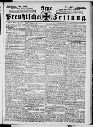 Neue preußische Zeitung vom 20.08.1900