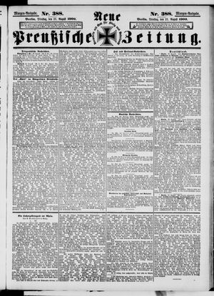 Neue preußische Zeitung on Aug 21, 1900
