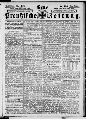 Neue preußische Zeitung on Aug 21, 1900