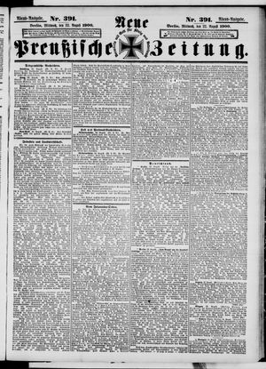Neue preußische Zeitung vom 22.08.1900