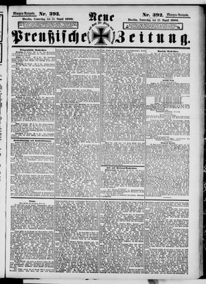 Neue preußische Zeitung vom 23.08.1900