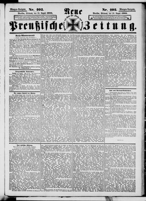Neue preußische Zeitung vom 29.08.1900