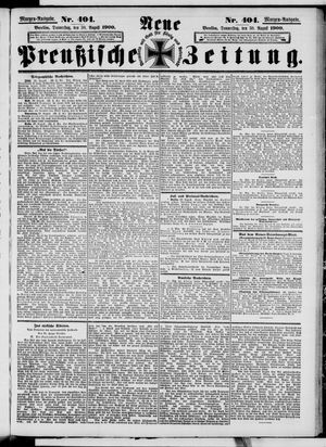 Neue preußische Zeitung vom 30.08.1900