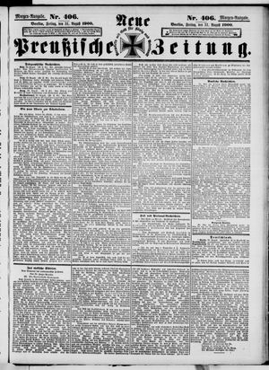 Neue preußische Zeitung vom 31.08.1900