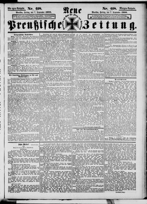 Neue preußische Zeitung vom 07.09.1900