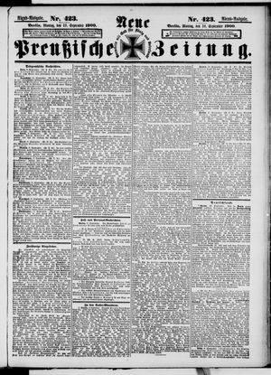 Neue preußische Zeitung vom 10.09.1900