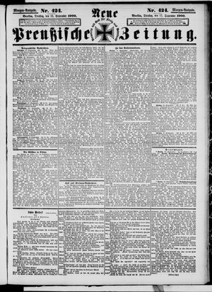 Neue preußische Zeitung vom 11.09.1900