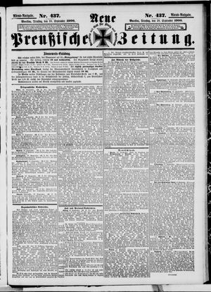 Neue preußische Zeitung vom 18.09.1900