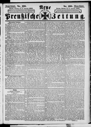 Neue preußische Zeitung vom 19.09.1900