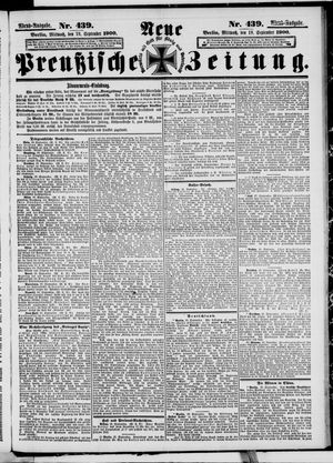 Neue preußische Zeitung vom 19.09.1900